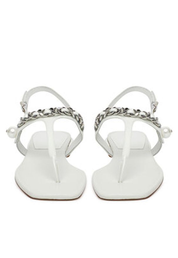 Badura Sandały DAHLIA-V1328-215-1 Biały. Kolor: biały. Materiał: lakier, skóra