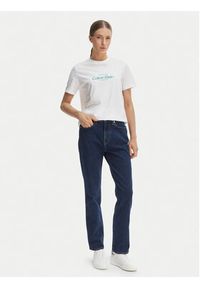 Calvin Klein Jeans T-Shirt NYC Logo LV047F810G Biały Classic Fit. Kolor: biały. Materiał: bawełna #5