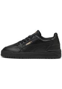 Adidasy Puma Shuffle Downtown, Dla obu płci. Kolor: czarny. Materiał: skóra ekologiczna, materiał. Sport: fitness