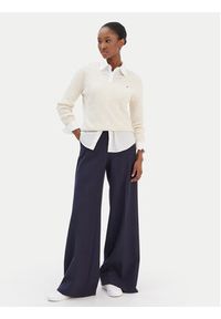 TOMMY HILFIGER - Tommy Hilfiger Sweter WW0WW44987 Beżowy Regular Fit. Kolor: beżowy. Materiał: bawełna #2