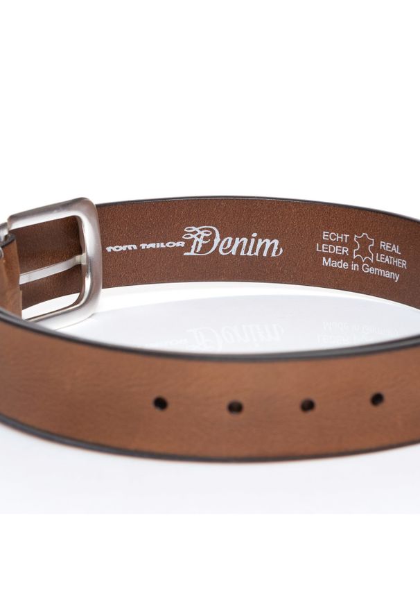 Tom Tailor - TOM TAILOR PASEK SKÓRZANY TM0174H51 640 40mm Gürtel. Materiał: skóra. Styl: klasyczny