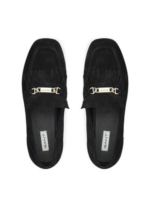 GANT - Gant Loafersy 31573124 Czarny. Kolor: czarny. Materiał: skóra, zamsz