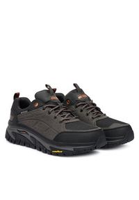 skechers - Skechers Trekkingi Arch Fit Road Walker 237688 CCBK Szary. Kolor: szary. Materiał: skóra, zamsz. Sport: turystyka piesza #3
