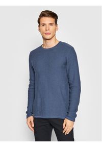 Jack&Jones PREMIUM Sweter Carlos 12179861 Granatowy Regular Fit. Kolor: niebieski. Materiał: syntetyk