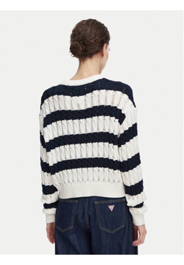 Tommy Jeans Sweter DW0DW22926 Granatowy Loose Fit. Kolor: niebieski. Materiał: bawełna