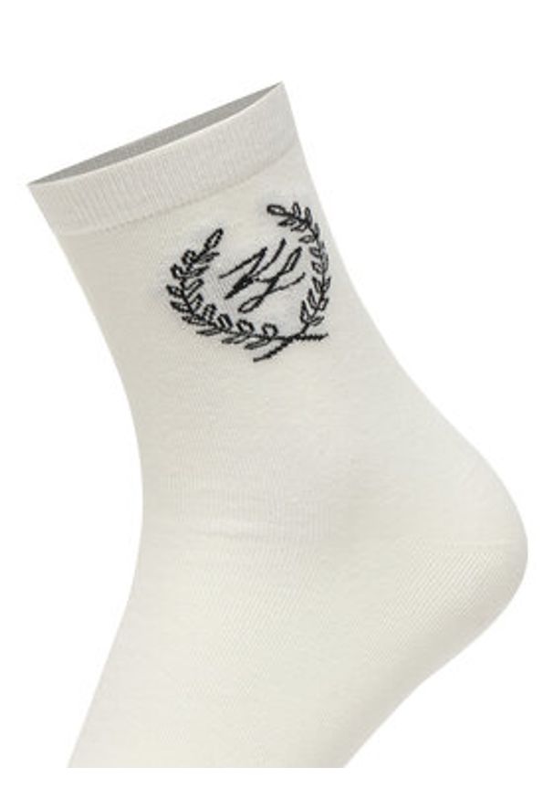 Karl Lagerfeld - KARL LAGERFELD Skarpety długie B1W47034 Brązowy. Kolor: brązowy. Materiał: bawełna