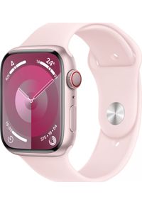 APPLE - Smartwatch Apple Watch 9 GPS + Cellular 45mm Pink Alu Sport M/L Różowy (MRML3QP/A). Rodzaj zegarka: smartwatch. Kolor: różowy. Styl: sportowy #1