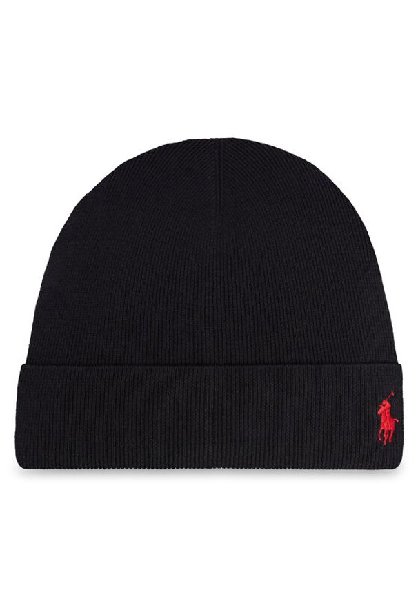 Polo Ralph Lauren Czapka 449959339001 Czarny. Kolor: czarny. Materiał: bawełna