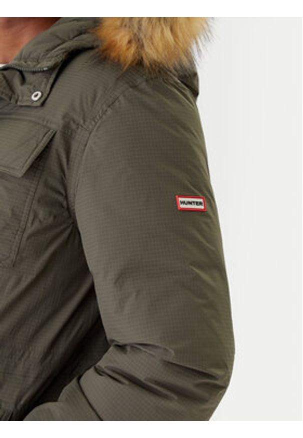 Hunter Parka Angus HARM0018252 Zielony Regular Fit. Kolor: zielony. Materiał: syntetyk