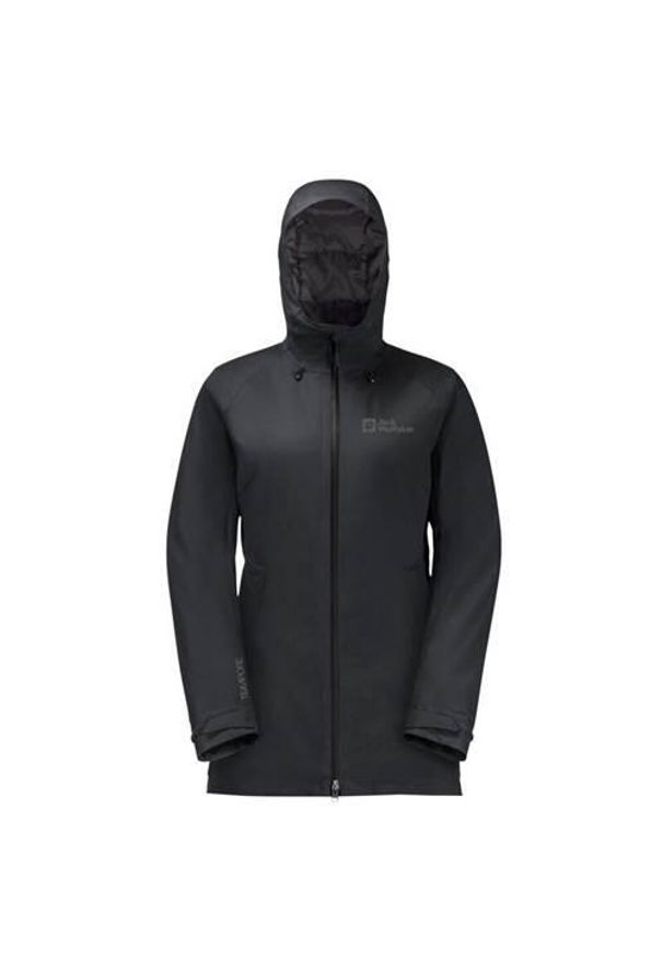 Kurtka w góry damska Jack Wolfskin 11154516000. Typ kołnierza: kaptur. Kolor: wielokolorowy. Długość: długie. Sport: wspinaczka