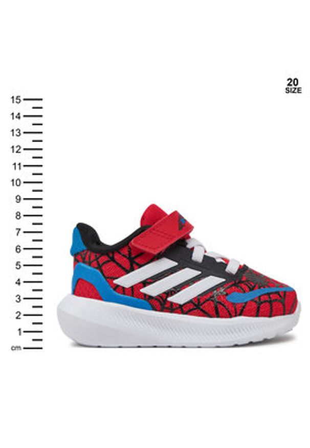 Adidas - adidas Sneakersy Marvel Spider-Man Runfalcon 3.0 IH8758 Czerwony. Kolor: czerwony. Materiał: materiał. Wzór: motyw z bajki