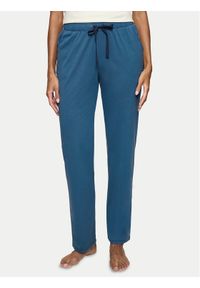 Triumph Spodnie piżamowe Mix & Match 10222619 Granatowy Regular Fit. Kolor: niebieski. Materiał: bawełna #1