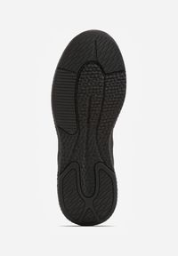 Born2be - Czarne Buty Sportowe Sneakersy z Ozdobnym Paskiem z Boku Damamene. Okazja: na co dzień. Zapięcie: pasek. Kolor: czarny. Materiał: jeans, dresówka #2