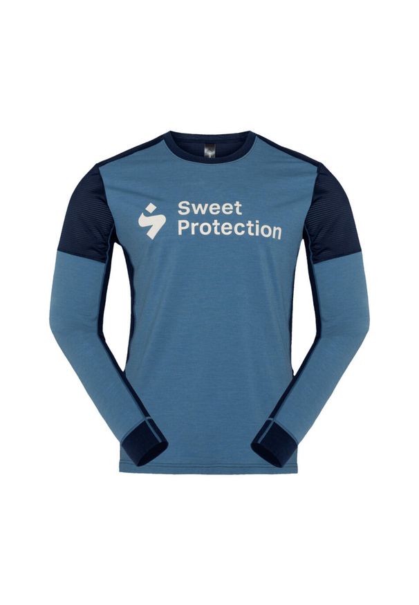 Długi rękaw z wełny merino Sweet Protection Hunter. Kolor: niebieski. Materiał: wełna. Długość rękawa: długi rękaw. Długość: długie. Sport: kolarstwo