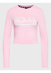 Von Dutch Bluzka Blair 6 224 012 Różowy Slim Fit. Kolor: różowy. Materiał: bawełna #1