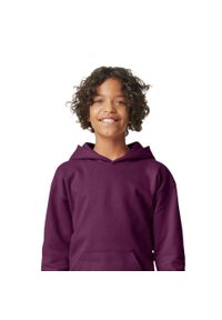 GILDAN - Bluza Dziecięca/dziecięca Softstyle Plain Fleece Midweight Hoodie. Kolor: czerwony, brązowy, wielokolorowy