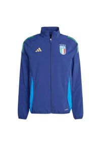 Adidas - Bluza Italy Tiro 24 Competition Presentation. Kolor: niebieski. Materiał: materiał