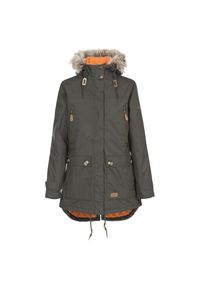 TRESPASS - Damska wodoodporna kurtka z kapturem Trespass Clea. Typ kołnierza: kaptur. Kolor: zielony, brązowy, wielokolorowy. Sport: turystyka piesza #1