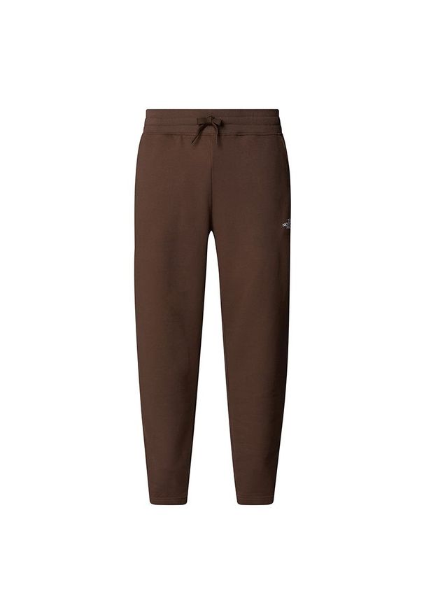 Spodnie The North Face Joggers Zumu 0A87DE1OI1 - brązowe. Kolor: brązowy. Materiał: bawełna, dresówka, tkanina