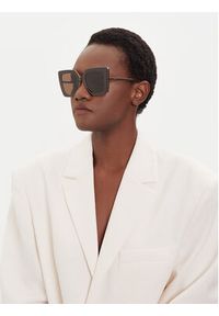 Max Mara Okulary przeciwsłoneczne Design4 MM0051 50E Brązowy. Kolor: brązowy