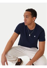 G-Star RAW - G-Star Raw T-Shirt Lash R T D16396-2653-B111 Granatowy Regular Fit. Kolor: niebieski. Materiał: bawełna #7