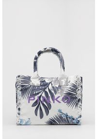 Pinko torba plażowa kolor biały. Kolor: biały. Rodzaj torebki: na ramię #1