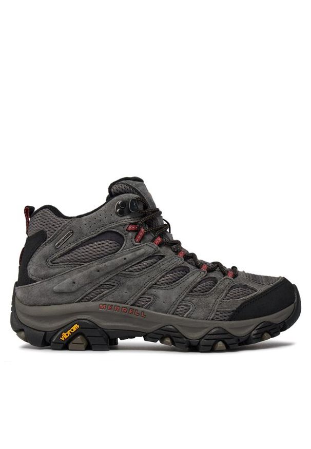 Merrell Trekkingi Moab 3 Mid Wp J035833 Szary. Kolor: szary. Materiał: skóra, zamsz. Sport: turystyka piesza