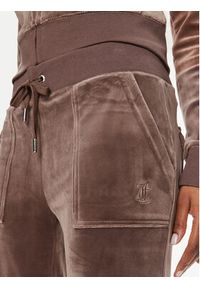 Juicy Couture Spodnie dresowe Del Ray JCAP180 Brązowy Regular Fit. Kolor: brązowy. Materiał: syntetyk #3