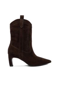 Gino Rossi - GINO ROSSI Botki EO-ZARA-LT2546 Brązowy. Kolor: brązowy. Materiał: skóra, zamsz #1