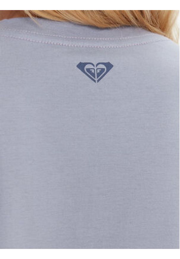 Roxy T-Shirt Hangloose The Sky ERJZT06020 Niebieski Regular Fit. Kolor: niebieski. Materiał: bawełna