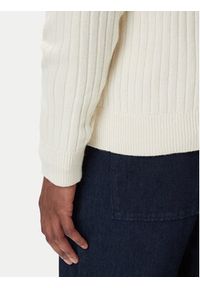 Polo Ralph Lauren Sweter 710974167003 Beżowy Regular Fit. Typ kołnierza: polo. Kolor: beżowy. Materiał: bawełna #4