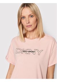 DKNY Sport T-Shirt DP1T8483 Różowy Regular Fit. Kolor: różowy. Materiał: bawełna. Styl: sportowy #5
