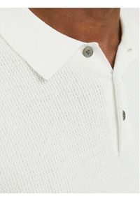Jack & Jones - Jack&Jones Polo Cooper 12271483 Biały Regular Fit. Typ kołnierza: polo. Kolor: biały. Materiał: bawełna