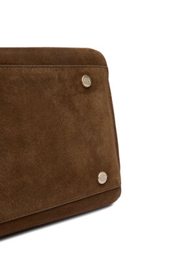 Gino Rossi - GINO ROSSI Torebka EO-LA224-19156A Brązowy. Kolor: brązowy. Materiał: zamszowe, skórzane