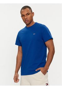 Tommy Jeans T-Shirt Classic DM0DM09598 Niebieski Regular Fit. Kolor: niebieski. Materiał: bawełna #1