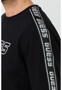 Guess - GUESS Czarna męska bluza z lampasami Arlo, Rozmiar XXL. Kolor: czarny #4