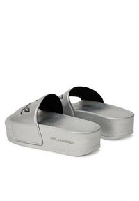 Karl Lagerfeld - KARL LAGERFELD Klapki Kondo Maxi KL80872 Srebrny. Kolor: srebrny. Materiał: skóra #5