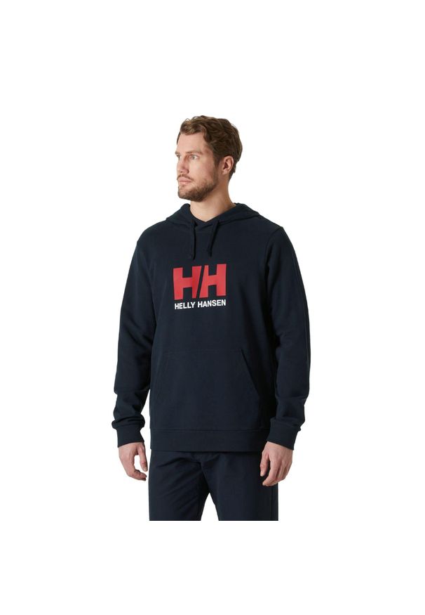 Bluza z kapturem Helly Hansen HH Logo 2.0. Typ kołnierza: kaptur. Kolor: niebieski. Materiał: bawełna