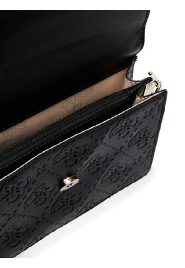 Guess Torebka J6RZ15 WGT10 Czarny. Kolor: czarny. Materiał: skórzane