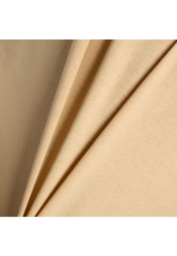 Koszulka męska New Balance MT61H51DABC – żółta. Kolor: żółty. Materiał: bawełna, dresówka. Wzór: kolorowy