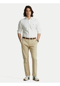 Polo Ralph Lauren Koszula Core Replen 710549084 Biały Slim Fit. Typ kołnierza: polo. Kolor: biały. Materiał: bawełna