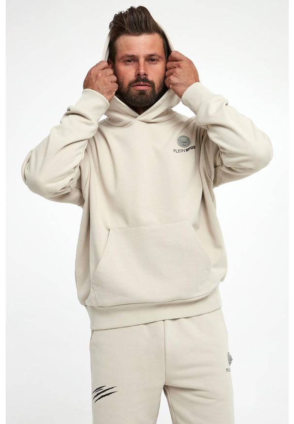 Plein Sport - Bluza męska z kapturem PLEIN SPORT. Typ kołnierza: kaptur. Styl: sportowy