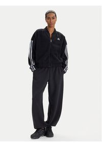 Adidas - adidas Bluza Holiday High Pile JM1891 Czarny Loose Fit. Kolor: czarny. Materiał: syntetyk