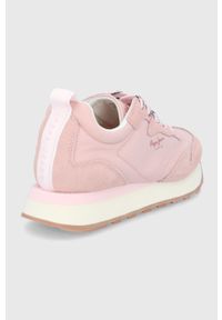 Pepe Jeans buty Dover Soft kolor różowy. Zapięcie: sznurówki. Kolor: różowy. Materiał: guma #5