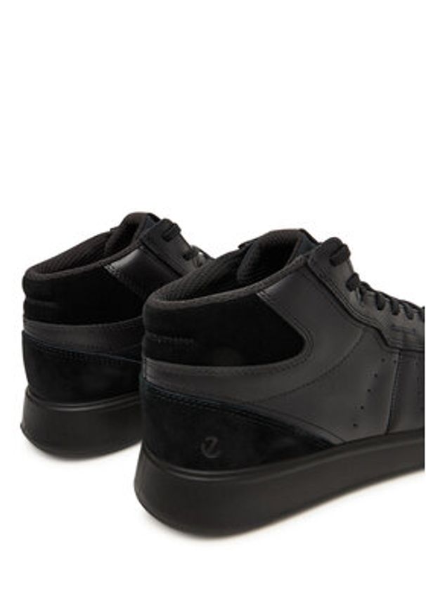 ecco - ECCO Sneakersy 53982451052 Czarny. Kolor: czarny. Materiał: skóra