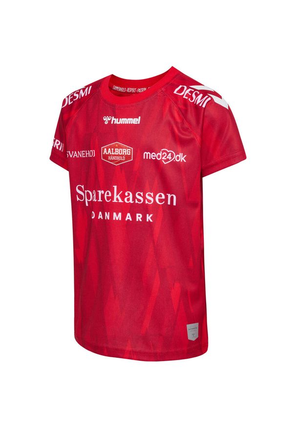 Hummel - Koszulka domowa dla dzieci Aalborg FC 2023/24. Kolor: czerwony. Sport: piłka nożna