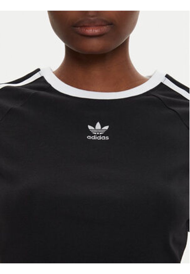 Adidas - adidas T-Shirt 3-Stripes Baby IU2532 Czarny Slim Fit. Kolor: czarny. Materiał: bawełna