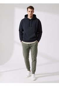 Sinsay - Spodnie dresowe jogger - zielony. Kolor: zielony. Materiał: dresówka #1