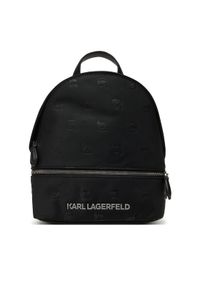 Karl Lagerfeld - KARL LAGERFELD Plecak A3W30122 Czarny. Kolor: czarny. Materiał: skóra