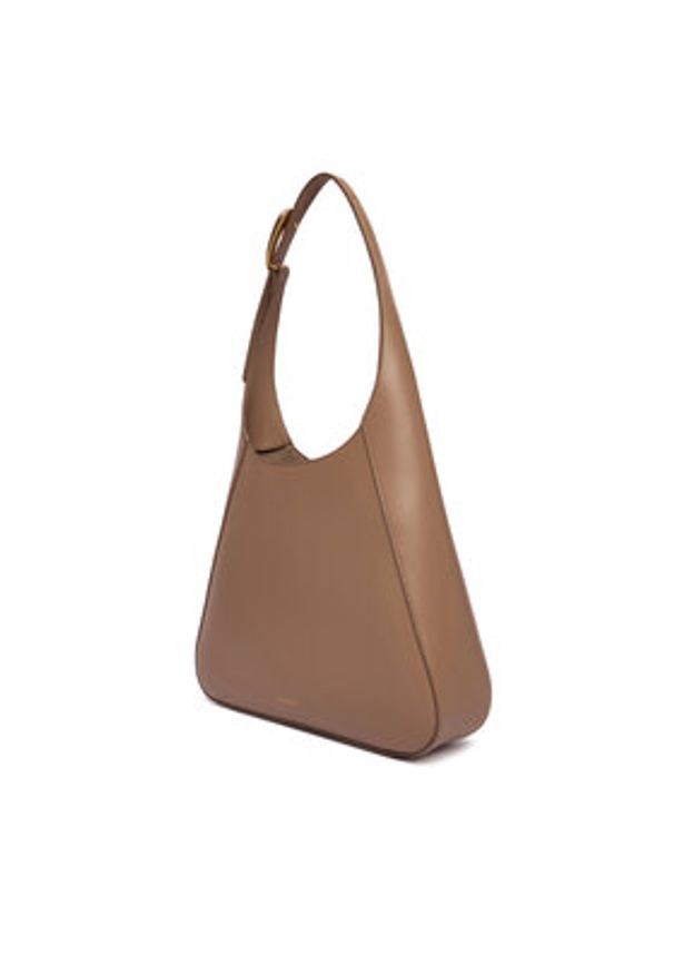 Calvin Klein Torebka Hardware Adj Strap Medium Bag LV04F3402G Beżowy. Kolor: beżowy. Materiał: skórzane